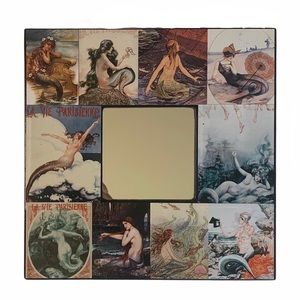 Mermaid frame small mirror